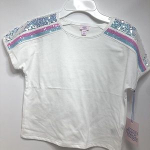 More Than Magic Girls Sequin Sleeve T-shirt